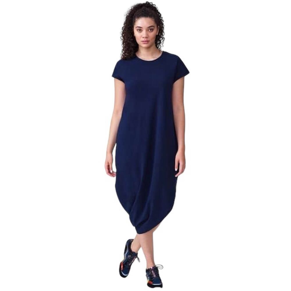 Universal Standard Size 4XS Geneva Dress Navy Blue Midi T-Shirt Dress Size XS